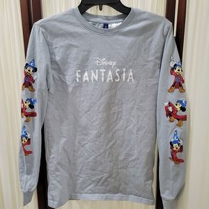 Disney Fantasia H&M Long Sleeve Graphic Tshirt Size XS
